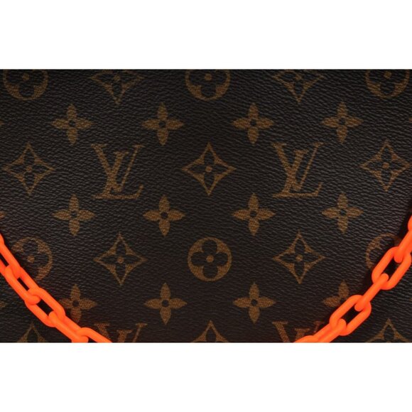 Louis Vuitton Virgil Solar Ray Pouch Orange Brown Canvas Monogram Travel Clutch - Picture 2 of 10